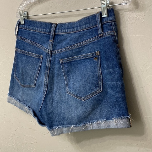 Madewell high rise denim shorts size 27 - Picture 7 of 9